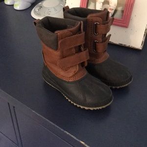 Boys Duck boot brown